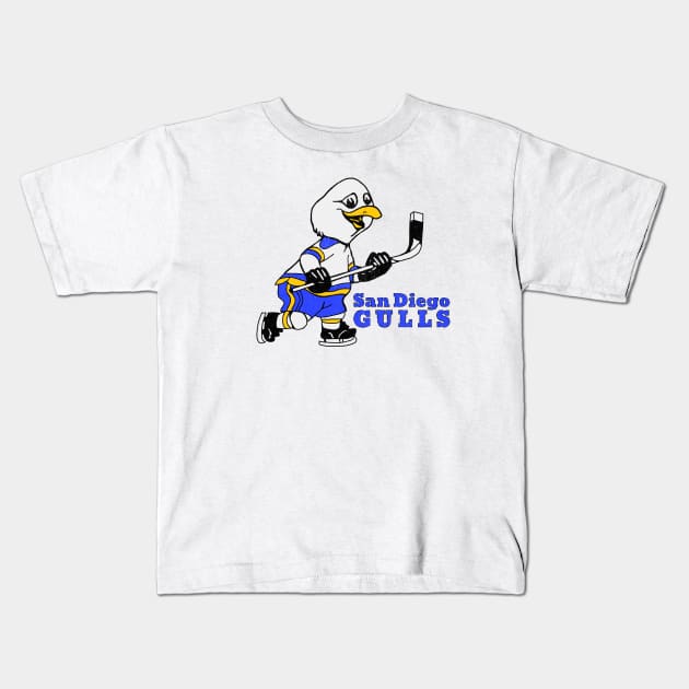 Defunct San Diego Gulls 1966 Kids T-Shirt by LocalZonly